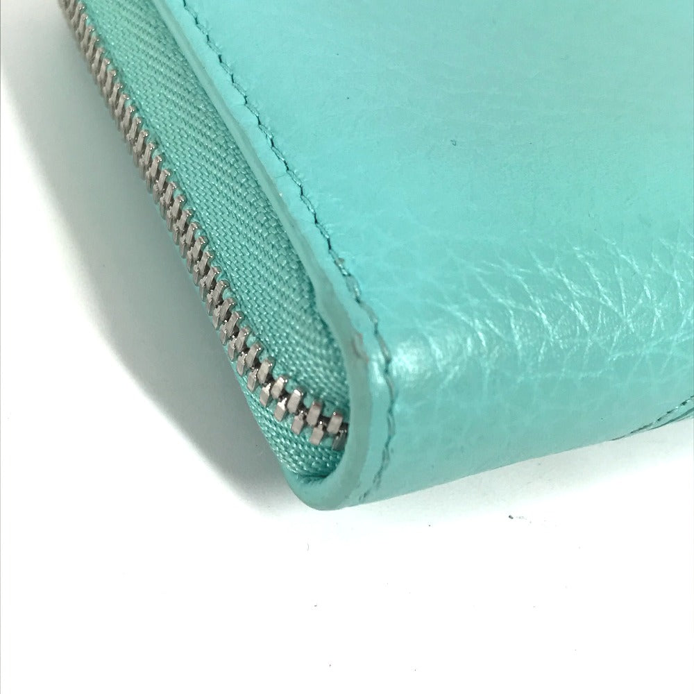 Tiffany&Co. Coin Case Leather Mint Green Compact Wallet Return To Tiffany & Co. Women
