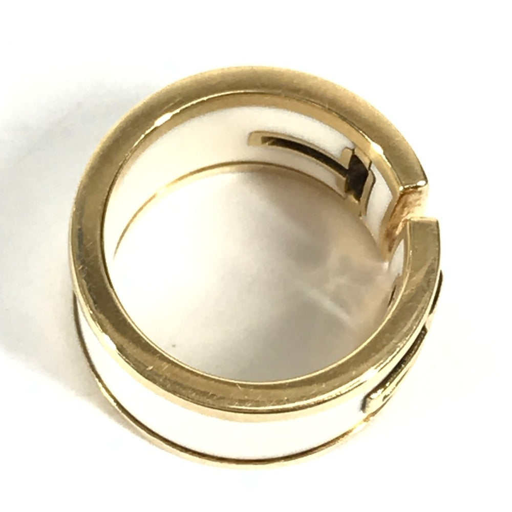 Tiffany&Co. Ring Au750, Ceramic Gold T Cut Out 6.5