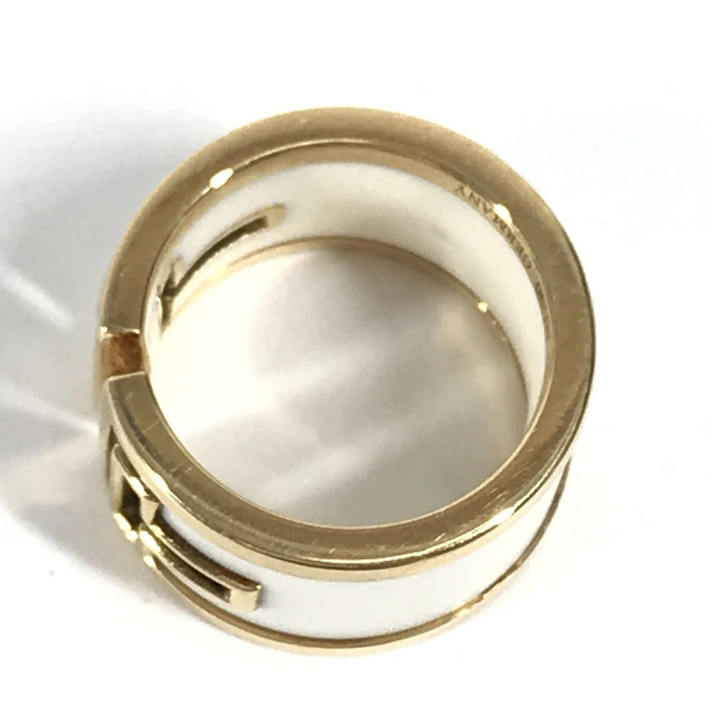 Tiffany&Co. Ring Au750, Ceramic Gold T Cut Out 6.5