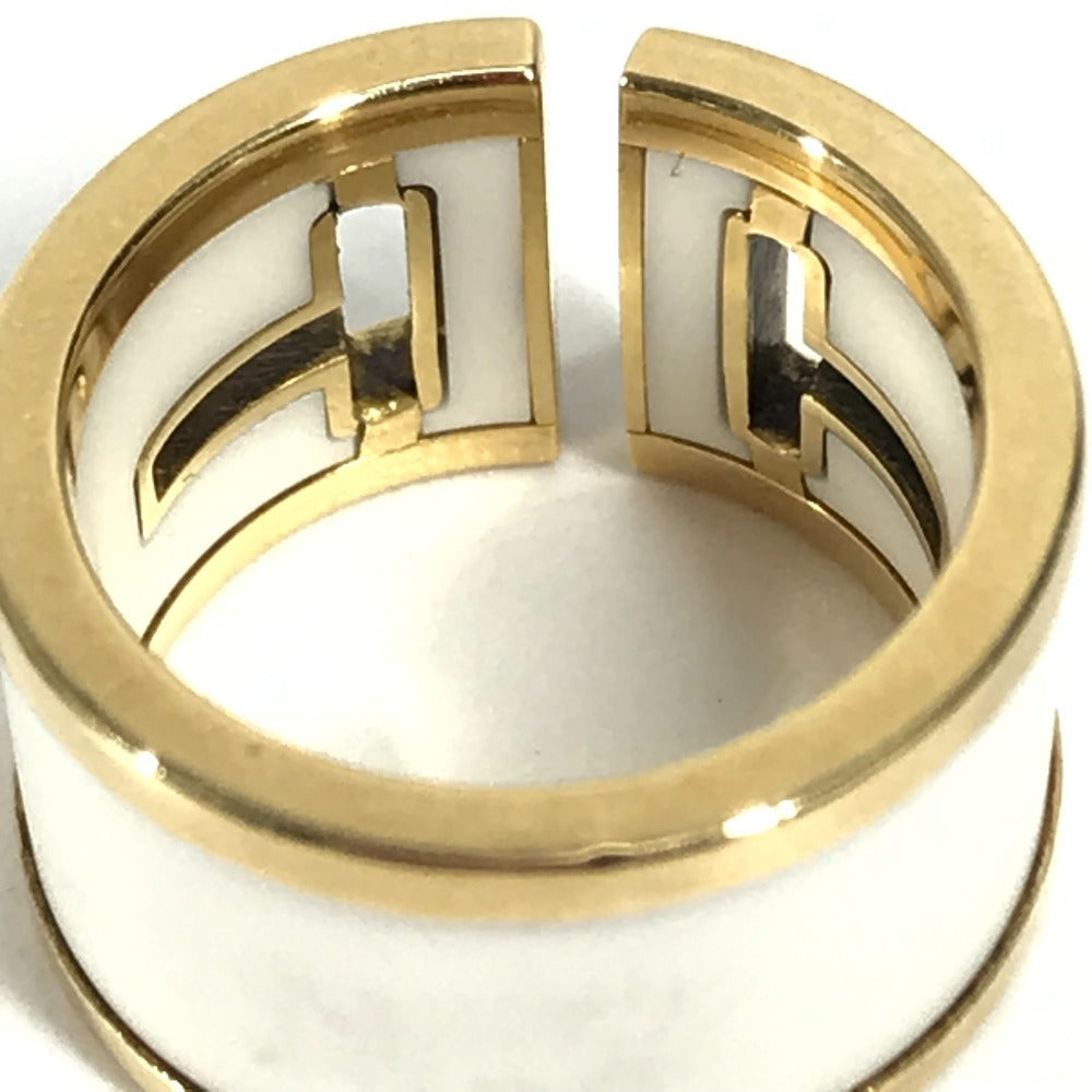 Tiffany&Co. Ring Au750, Ceramic Gold T Cut Out 6.5