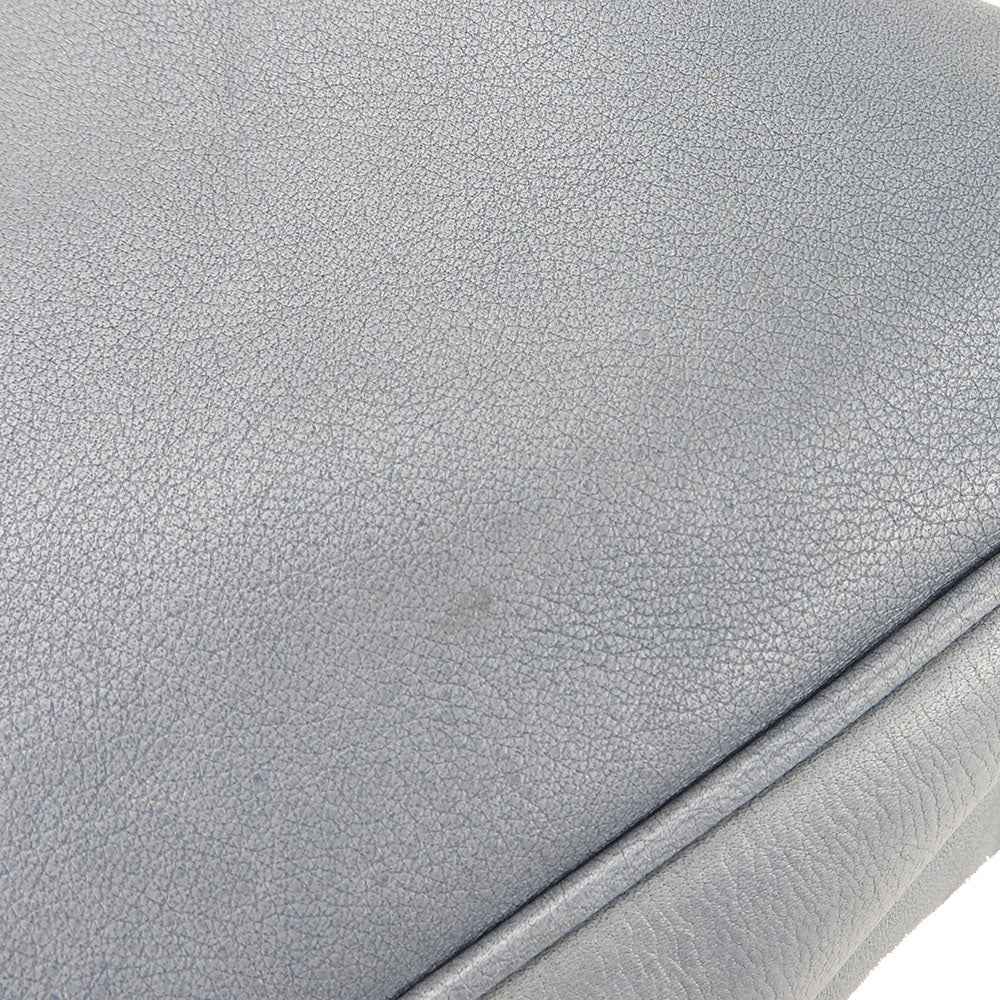 Bally Shoulder Bag Leather Blue Women