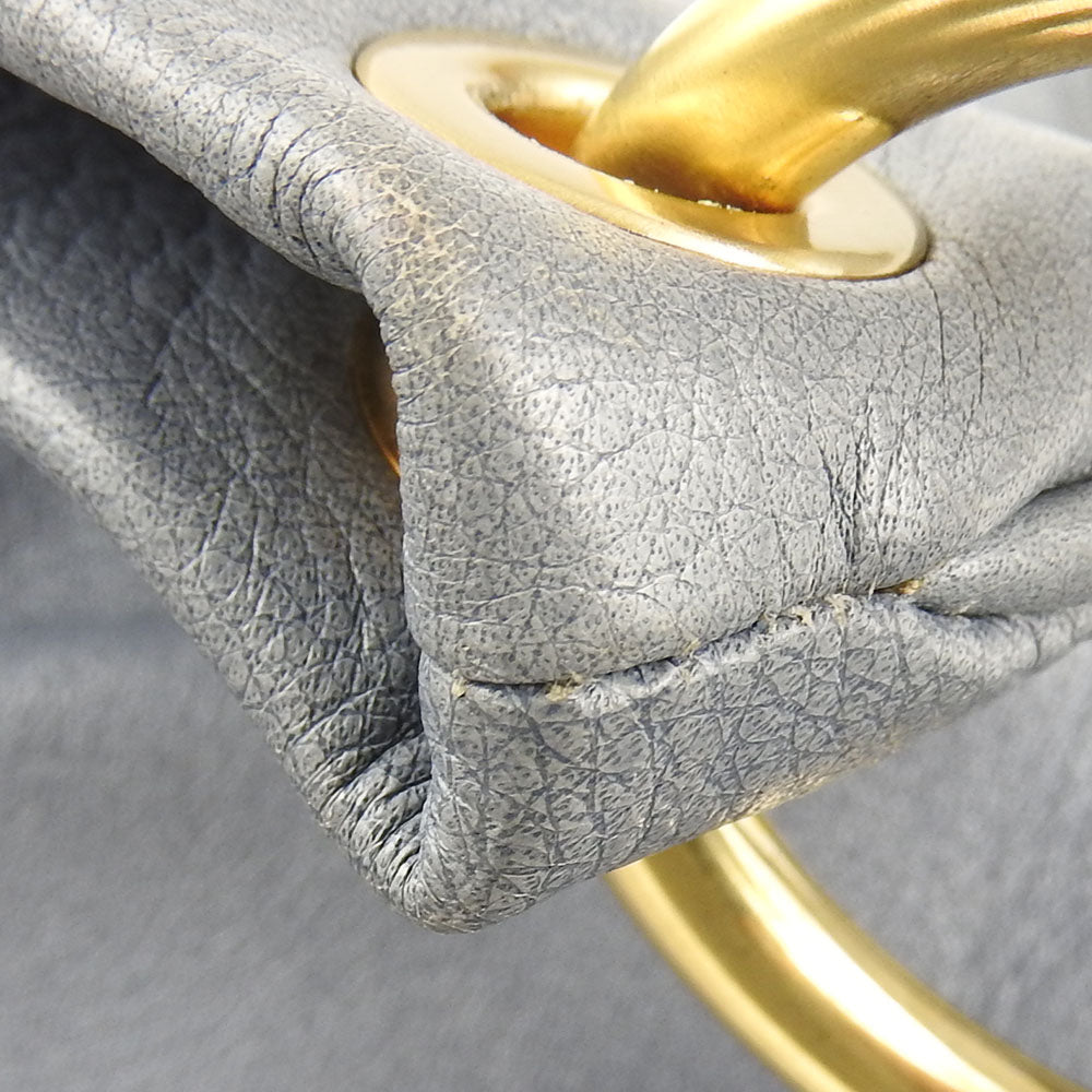Bally Shoulder Bag Leather Blue Women