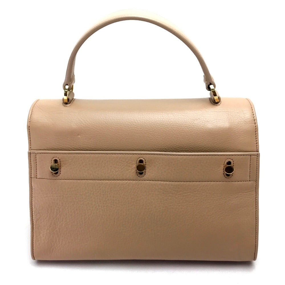 Saint Laurent Paris Handbag 368229 Leather Beige Muse Toe Women