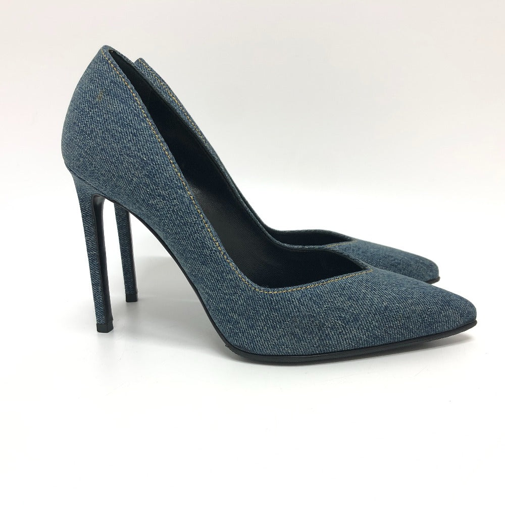 Saint Laurent Pumps 416482 Denim , Denim Blue Denim Women 36