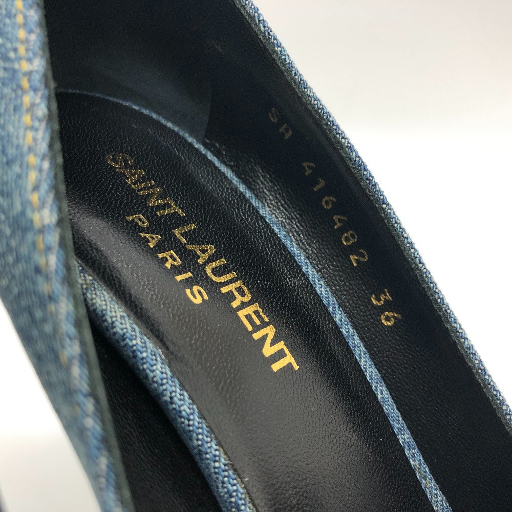 Saint Laurent Pumps 416482 Denim , Denim Blue Denim Women 36