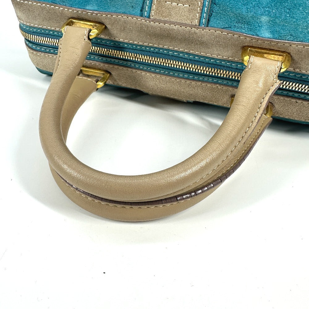 Loewe Boston Duffel Bag Leather / Suede Blue 160Th Anniversary Women