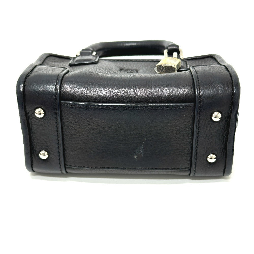 Loewe Shoulder Bag 339.79.039 Leather Black Amazonas Micromini