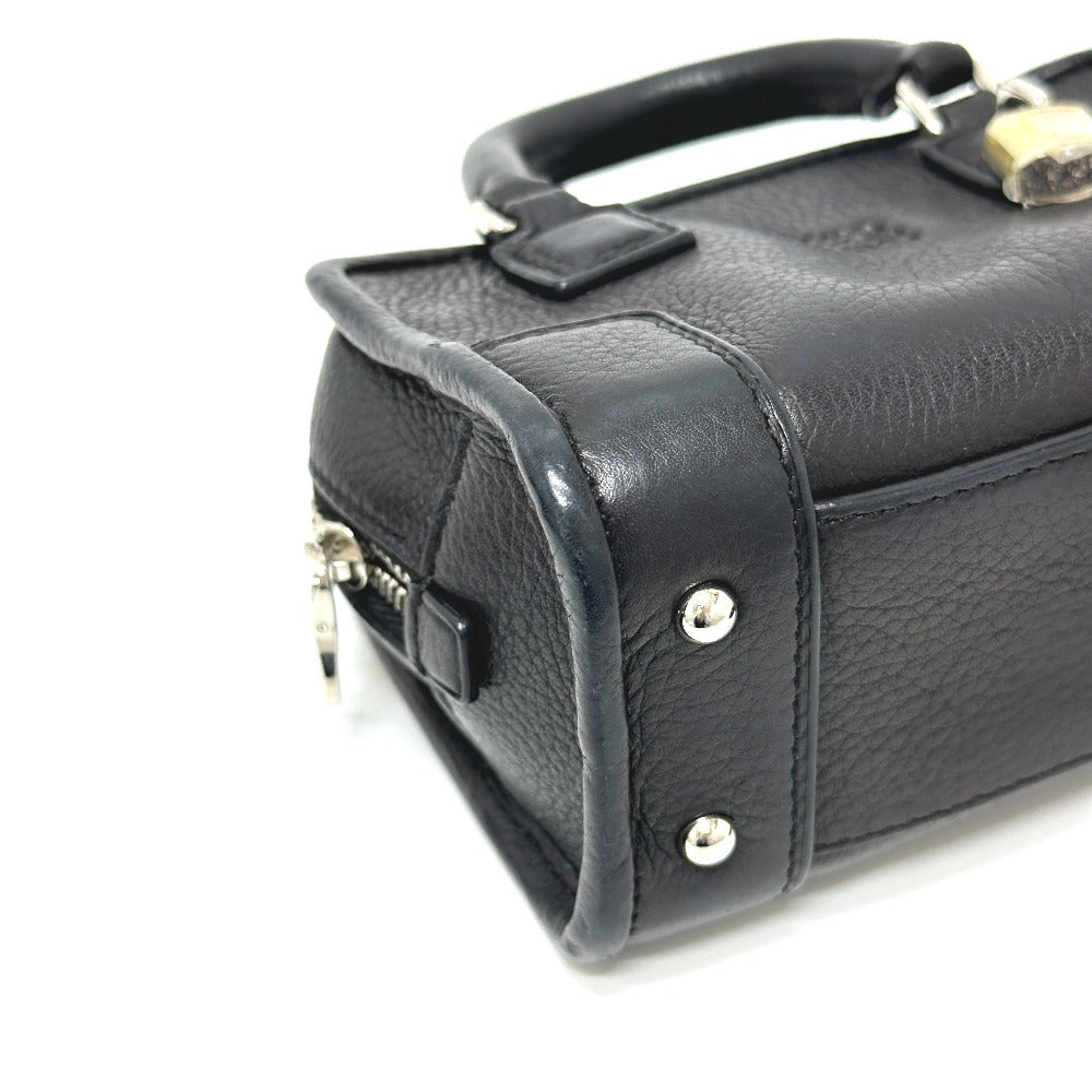 Loewe Shoulder Bag 339.79.039 Leather Black Amazonas Micromini