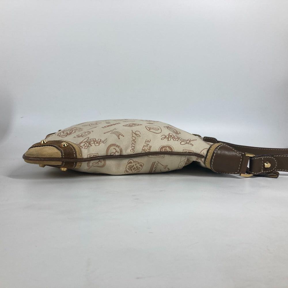 Loewe Shoulder Bag Canvas / Leather Beige Bag Crossbody 160Th Anniversary Women