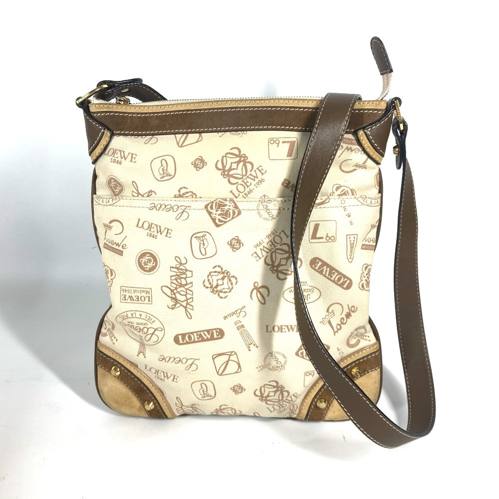 Loewe Shoulder Bag Canvas / Leather Beige Bag Crossbody 160Th Anniversary Women