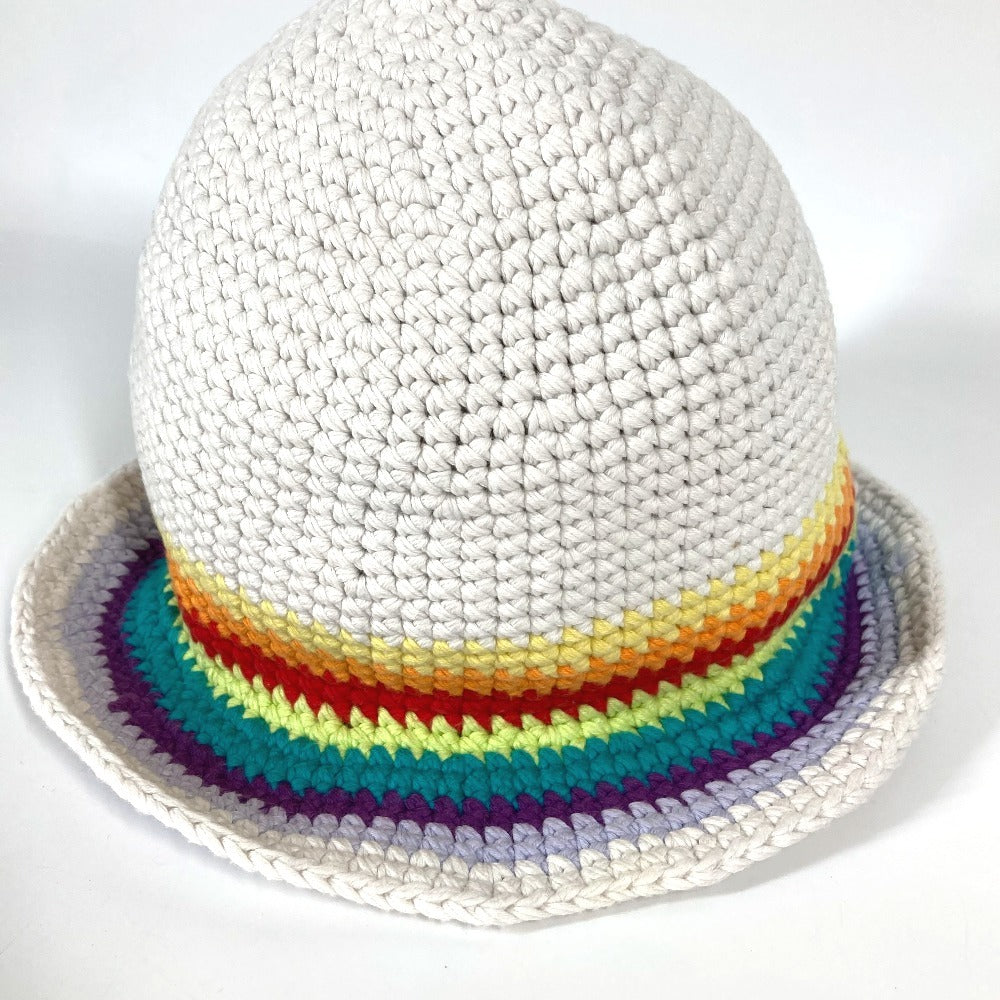 Loewe Hat Cotton Multicolor Knit Rainbow Logo Women