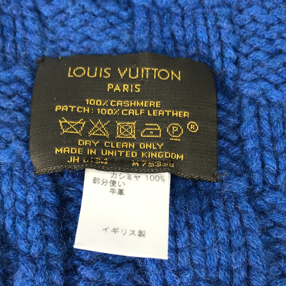 Louis Vuitton Scarf M75339 Cashmere Blue Escharp Helsinki Mens
