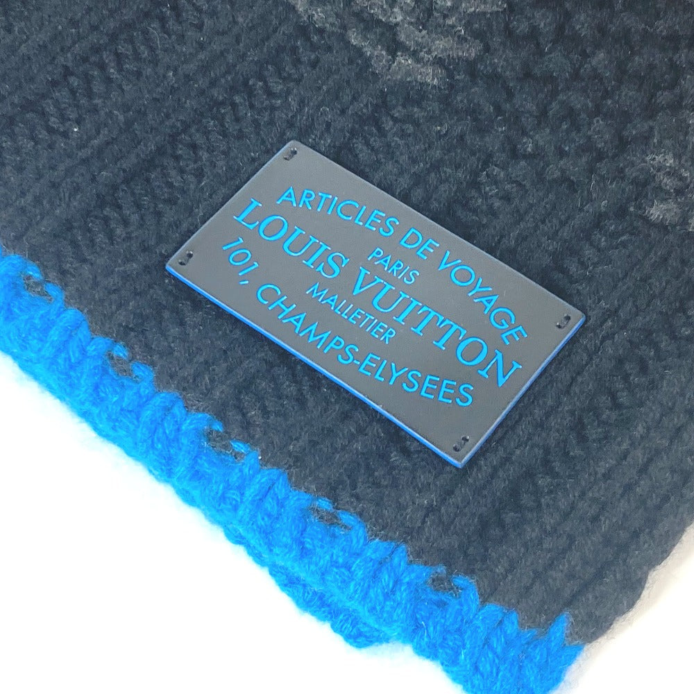 Louis Vuitton Scarf M75904 Cashmere Black Damier Bicolor Echarpe Helsinki Taigaarticles De Voyage