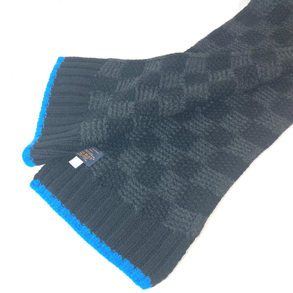 Louis Vuitton Scarf M75904 Cashmere Black Damier Bicolor Echarpe Helsinki Taigaarticles De Voyage