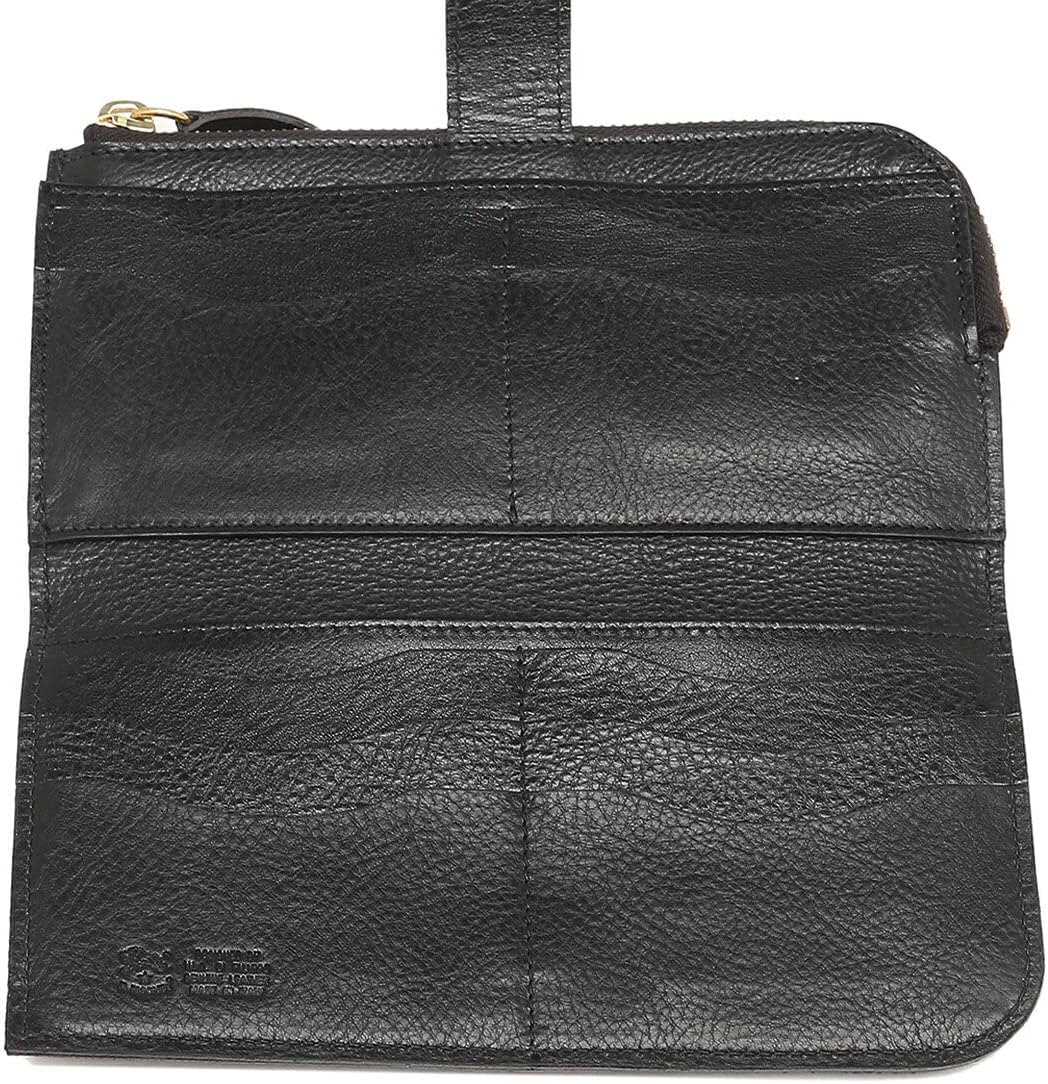 Il Bisonte Long Wallet Purse 5412305140 Leather Black Nero