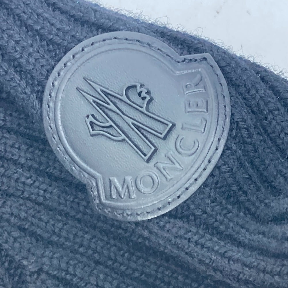 Moncler Jacket Wool, Leather Black Long Sleeve Apparel Tops Outerwear Mid Weight Mens R