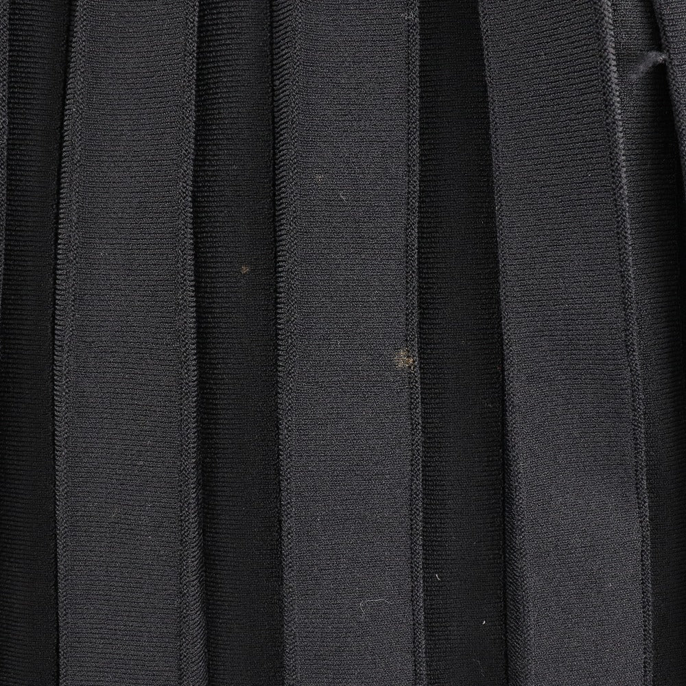 Louis Vuitton Skirt Rayon, Polyester Black Pleated Women Xs
