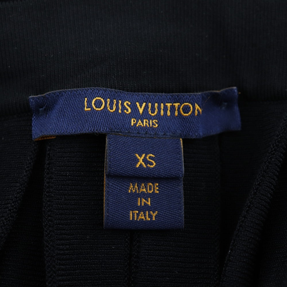 Louis Vuitton Skirt Rayon, Polyester Black Pleated Women Xs