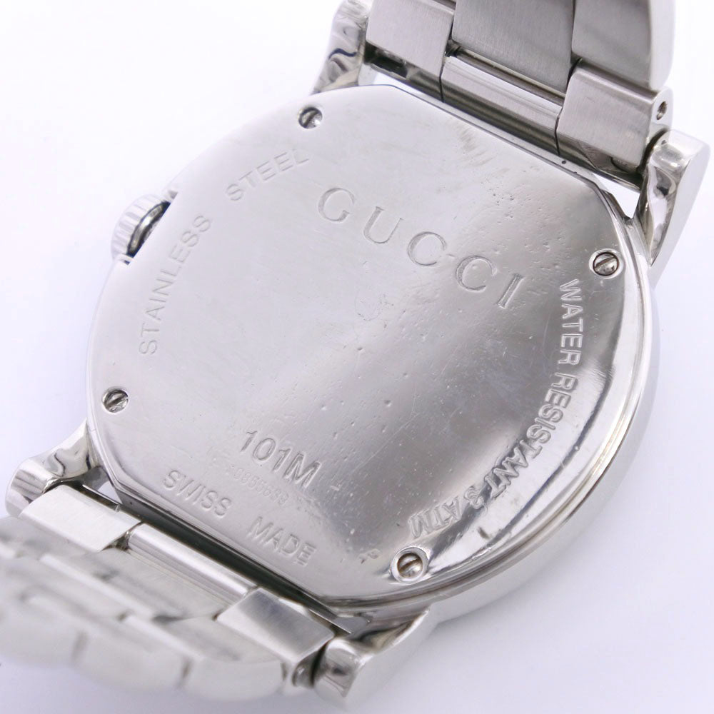 Gucci Watches Quartz 101M Stainless Steel Black Day Date G Chrono Collection Black Dial