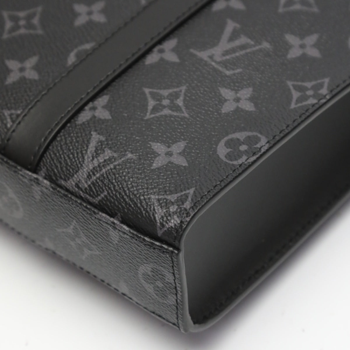 Louis Vuitton Tote Bag M46456 Monogram Canvas Black Shoulder Bag Monogram Eclipse Sac Plat Cloth