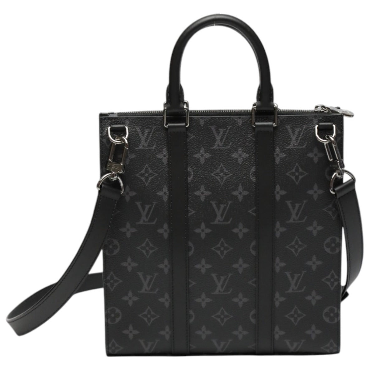 Louis Vuitton Tote Bag M46456 Monogram Canvas Black Shoulder Bag Monogram Eclipse Sac Plat Cloth