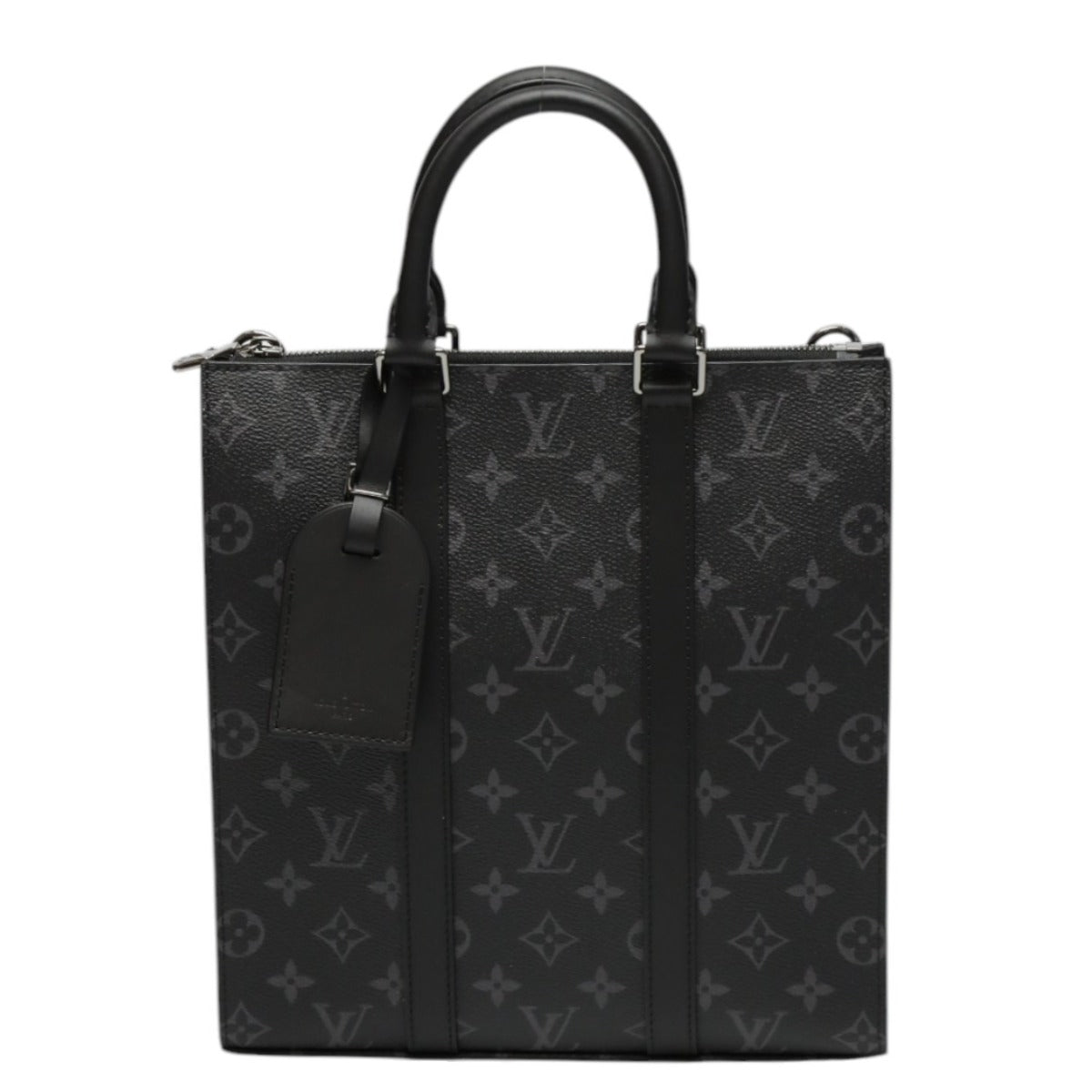 Louis Vuitton Tote Bag M46456 Monogram Canvas Black Shoulder Bag Monogram Eclipse Sac Plat Cloth