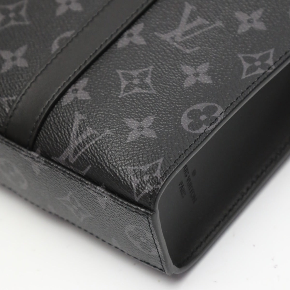 Louis Vuitton Tote Bag M46456 Monogram Canvas Black Shoulder Bag Monogram Eclipse Sac Plat Cloth