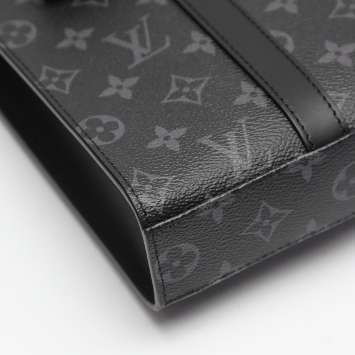 Louis Vuitton Tote Bag M46456 Monogram Canvas Black Shoulder Bag Monogram Eclipse Sac Plat Cloth