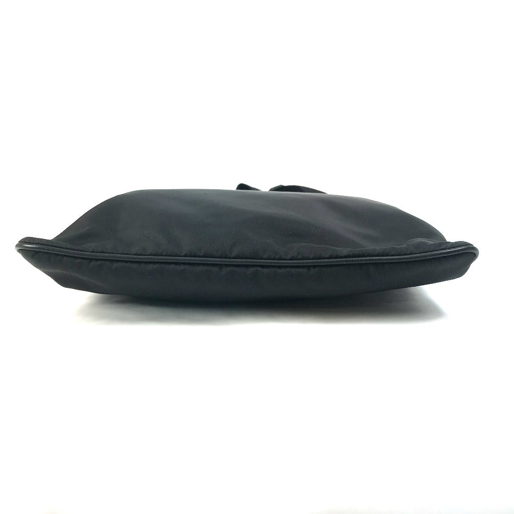 Prada Shoulder Bag 2Vh053 Nylon / Leather Black Bag Triangle Logo Mens