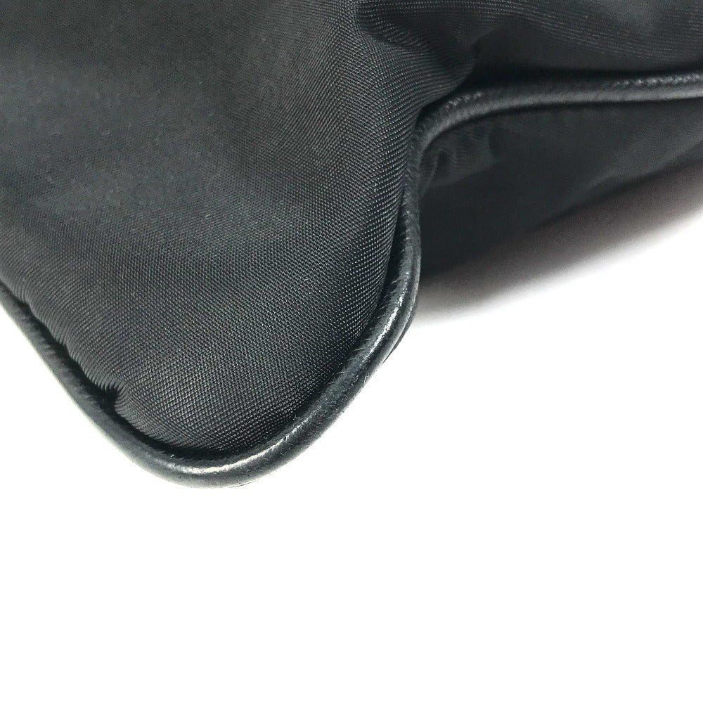 Prada Shoulder Bag 2Vh053 Nylon / Leather Black Bag Triangle Logo Mens