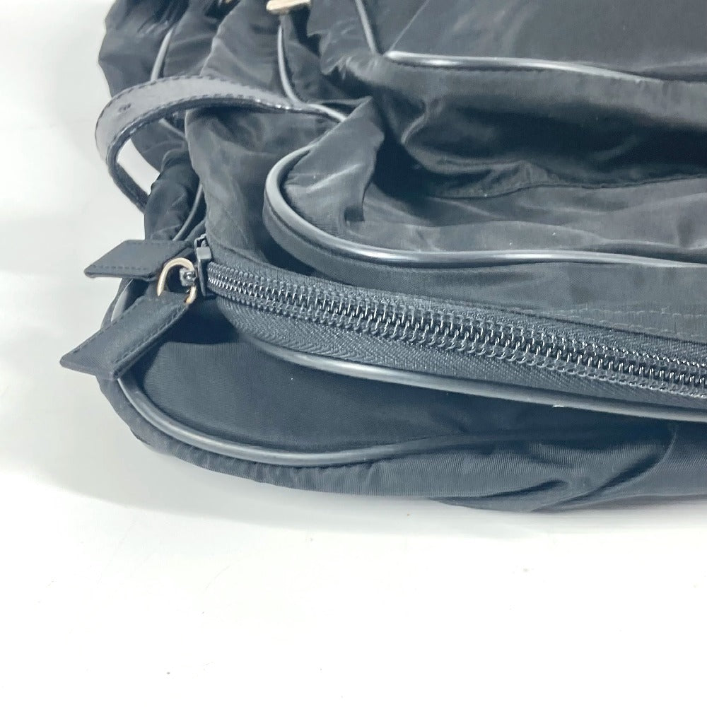 Prada Boston Duffel Bag Nylon Black Triangle Logo Plate Unisex(Unisex)
