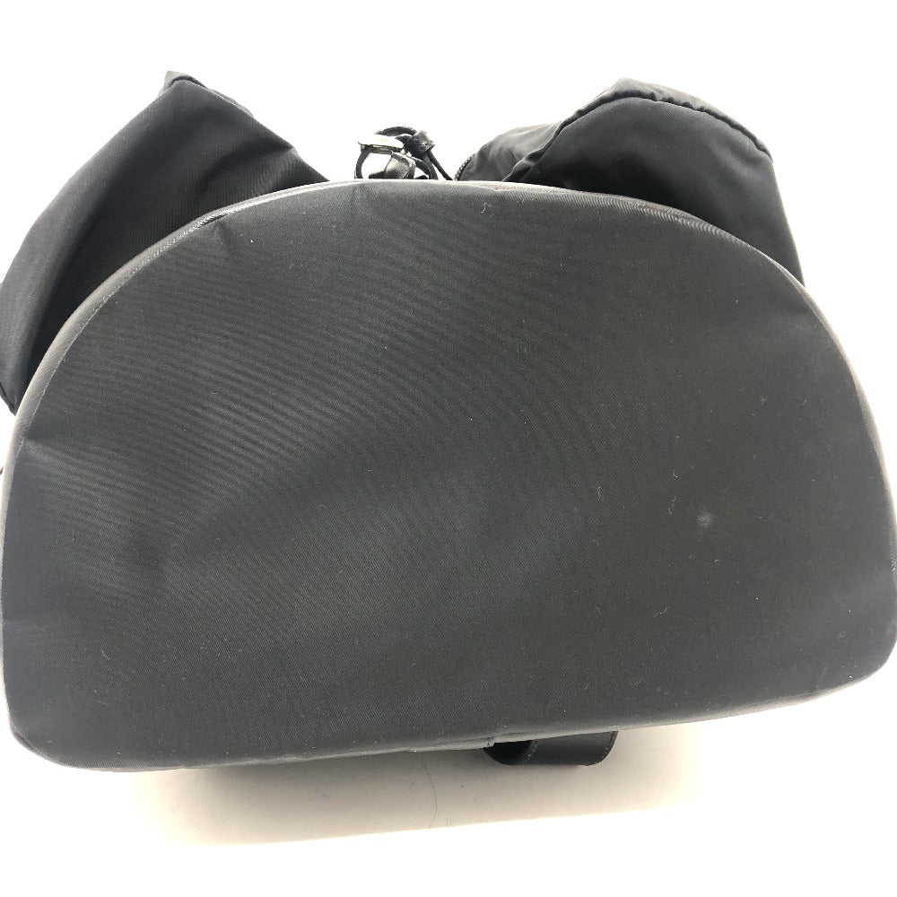 Prada Backpack 130 Nylon Black Double Pocket