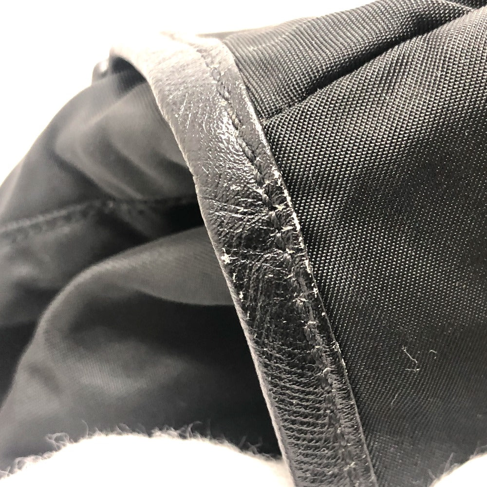 Prada Backpack 130 Nylon Black Double Pocket