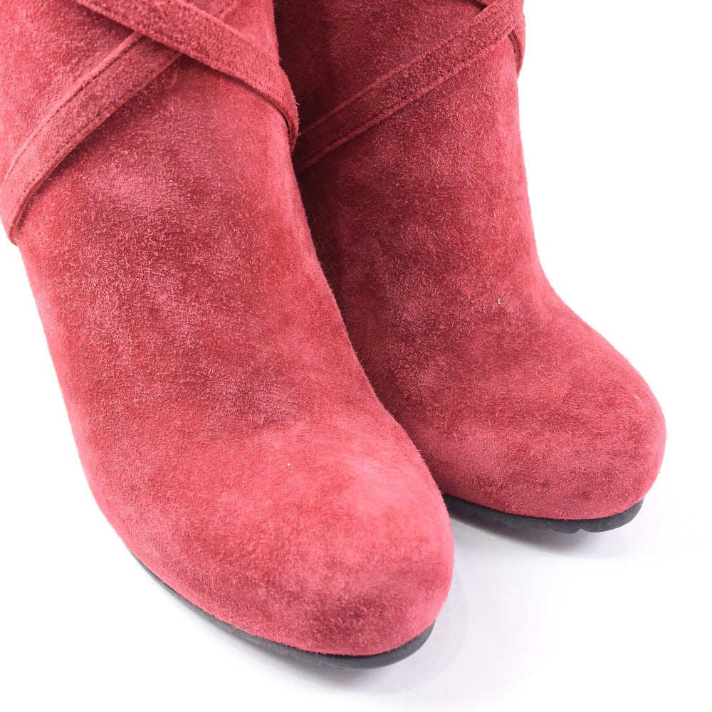 Bottegaveneta Booties Suede Red Boots Women 37