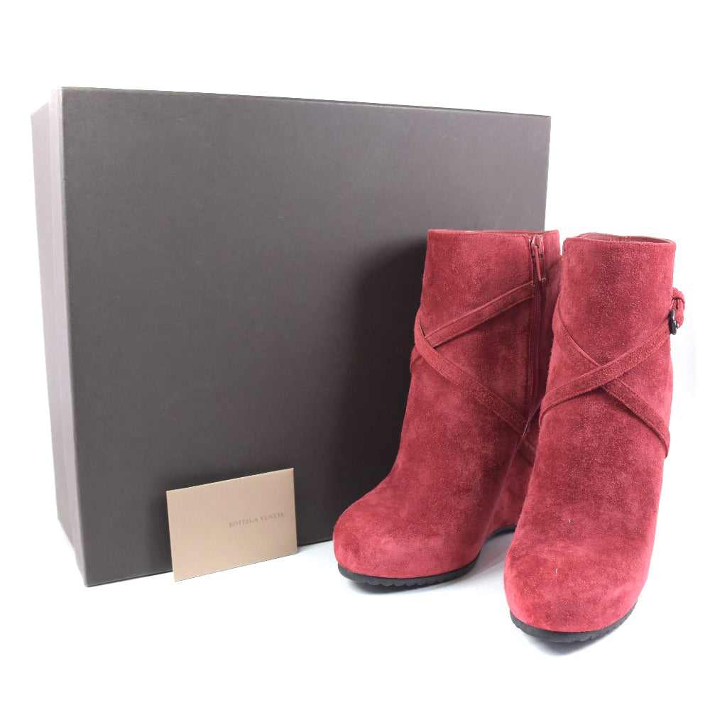 Bottegaveneta Booties Suede Red Boots Women 37