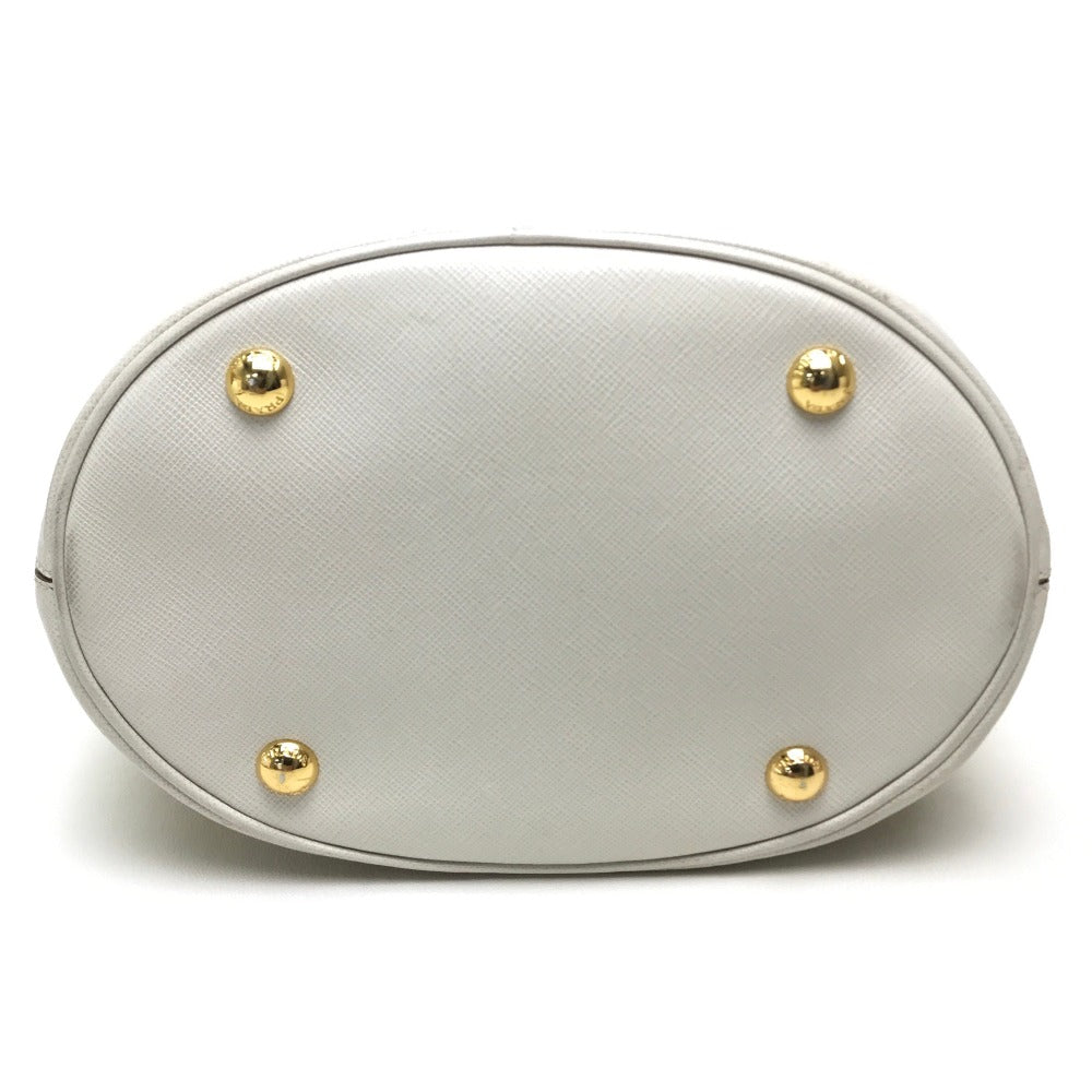 Prada Shoulder Bag B2442B Leather Yellow Saffiano Lux Women
