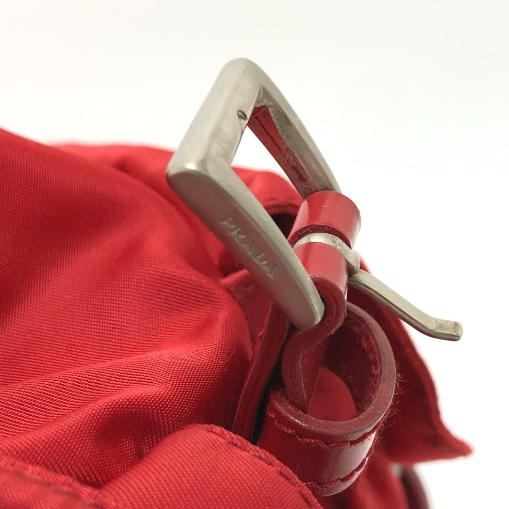 Prada Backpack Nylon Red With Logo Women