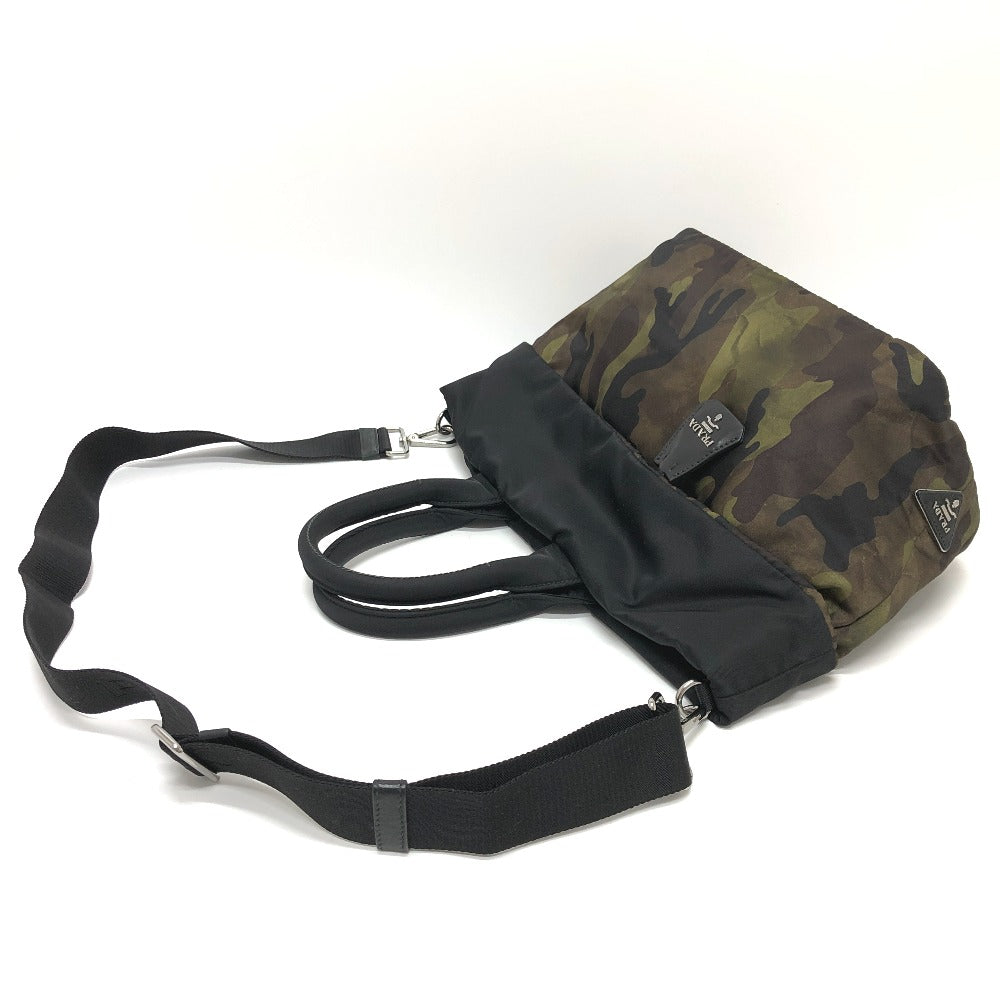 Prada Handbag B1959 Nylon Khaki Camouflage Camouflage Women