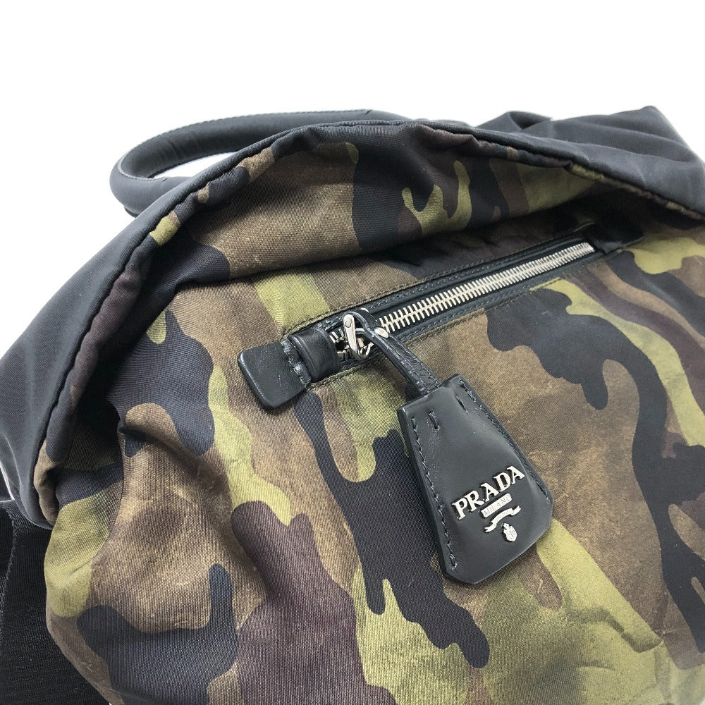 Prada Handbag B1959 Nylon Khaki Camouflage Camouflage Women