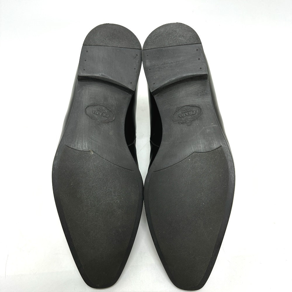 Prada Boots Calf Leather Black Side Gore Mens 7 1/2