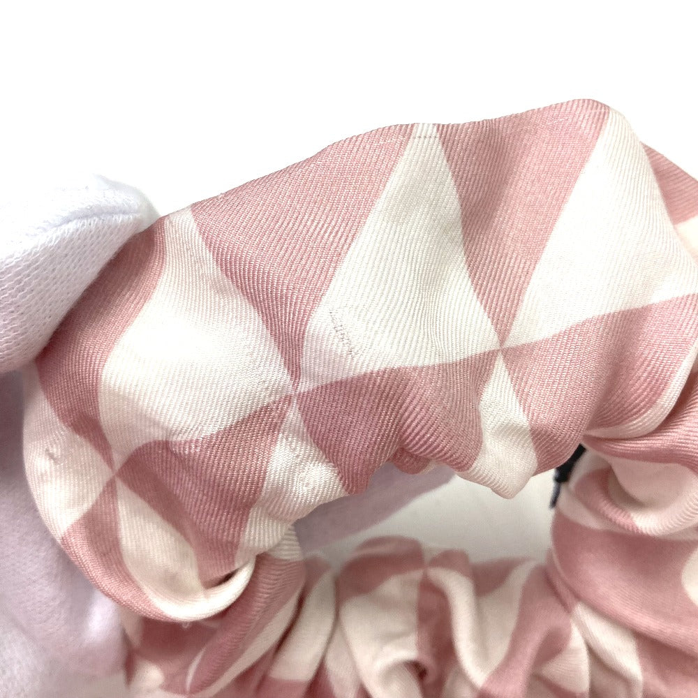 Prada Hair Accessory 1If015 Nylon Pink Triangle Logo Plate Logo Women