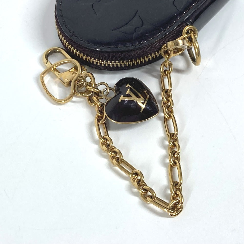 Louis Vuitton Coin Case M93561 Monogram Vernis Purple Monogram Vernis Porto Monet Cool Women