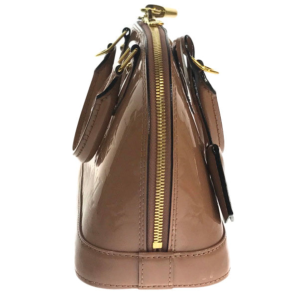 Louis Vuitton Shoulder Bag M91585 Monogram Vernis Rose Velur Alma Bb Vernis Handbag Women