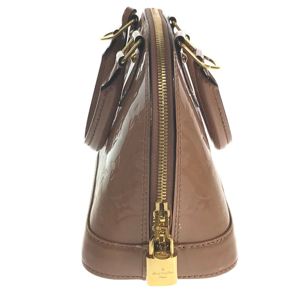 Louis Vuitton Shoulder Bag M91585 Monogram Vernis Rose Velur Alma Bb Vernis Handbag Women