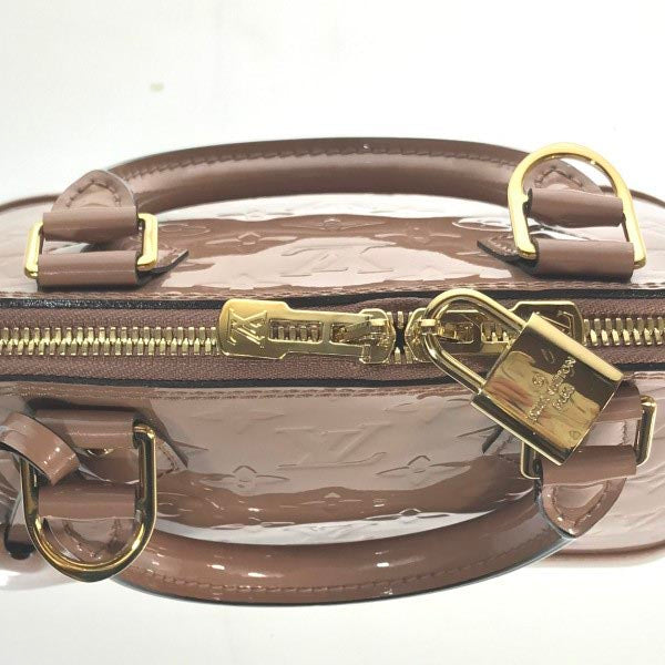 Louis Vuitton Shoulder Bag M91585 Monogram Vernis Rose Velur Alma Bb Vernis Handbag Women