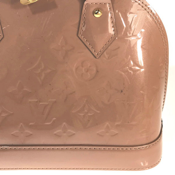 Louis Vuitton Shoulder Bag M91585 Monogram Vernis Rose Velur Alma Bb Vernis Handbag Women