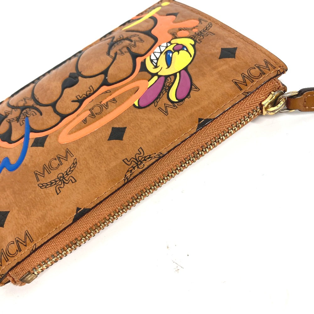 Mcm Coin Case Leather Brown Sambypen Collaboration Sam By Pen Rabbit Visetos Mens