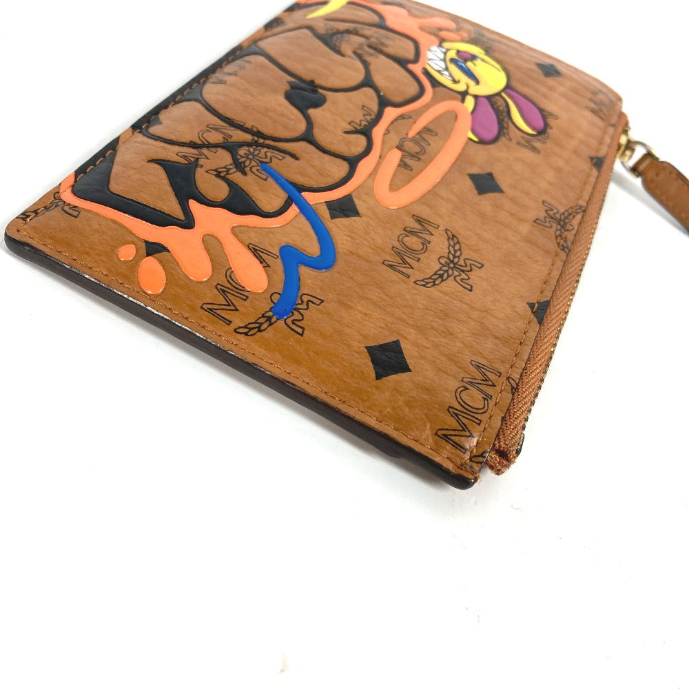Mcm Coin Case Leather Brown Sambypen Collaboration Sam By Pen Rabbit Visetos Mens
