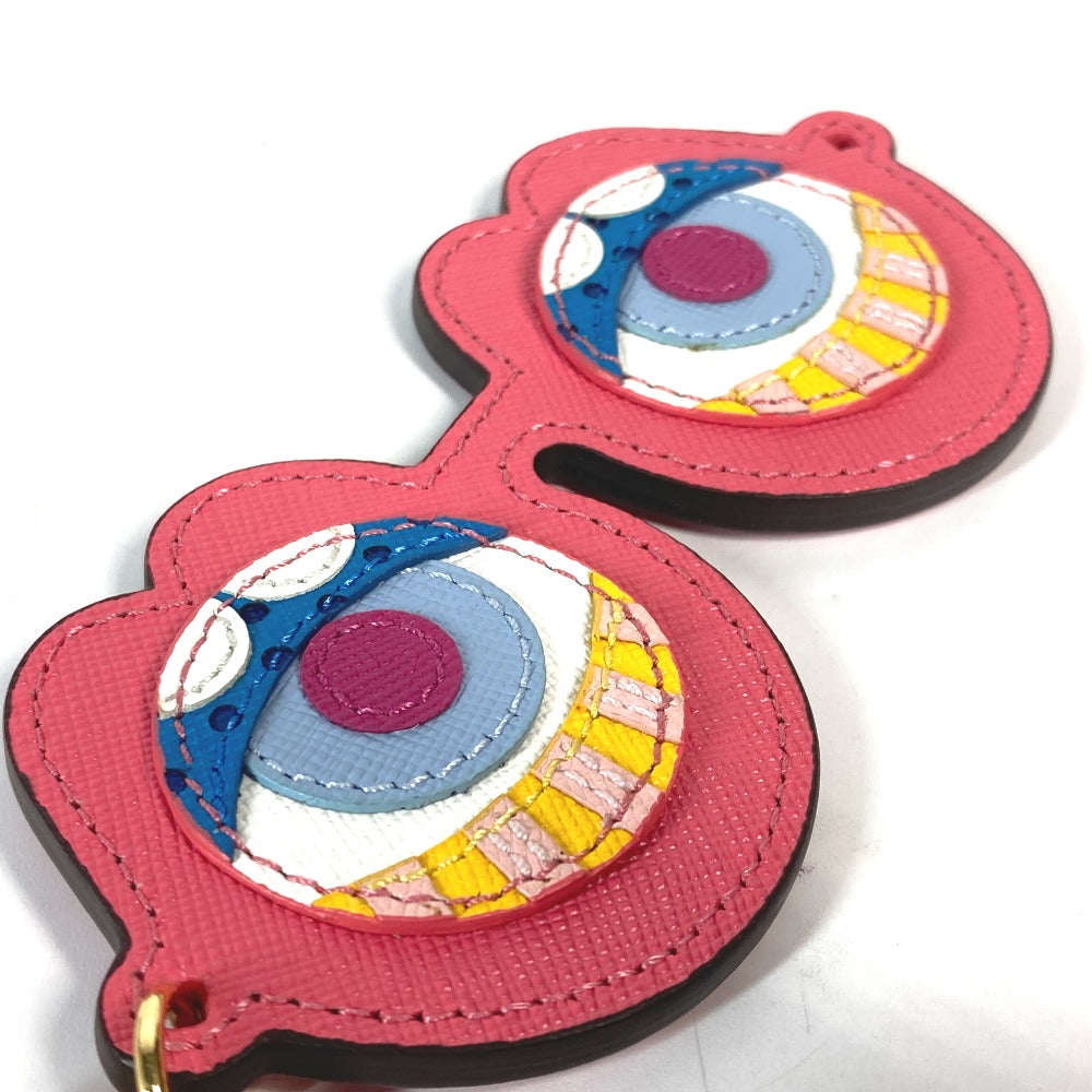 Mcm Key Ring Leather Pink Craig & Karl Collaboration Craig & Karl Eyeglasses Design Unisex(Unisex)