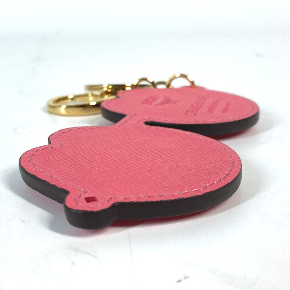Mcm Key Ring Leather Pink Craig & Karl Collaboration Craig & Karl Eyeglasses Design Unisex(Unisex)